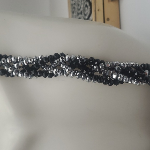 Flashy spiral‎ beaded twist necklace N3017 - Picture 2 of 4